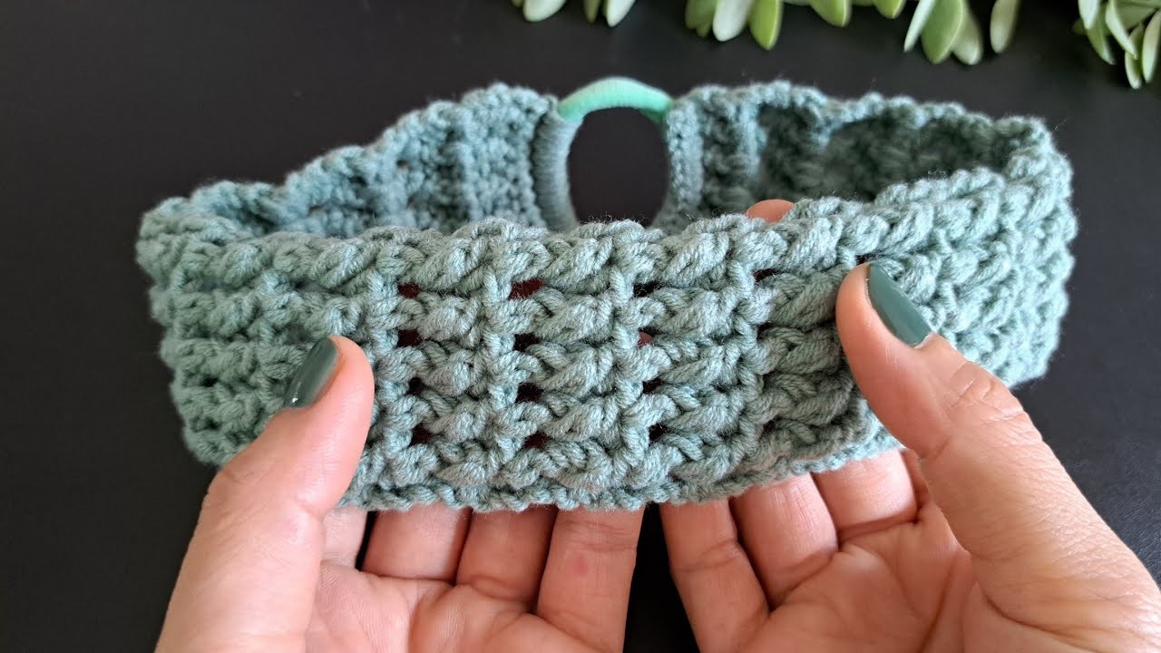 Beautiful! ????????DIY crochet headband for beginners. Step by step crochet.