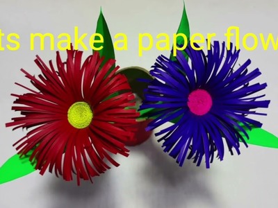 Beautiful paper flower । how to make paper flower । easy paper craft #paperflower #flowermaking