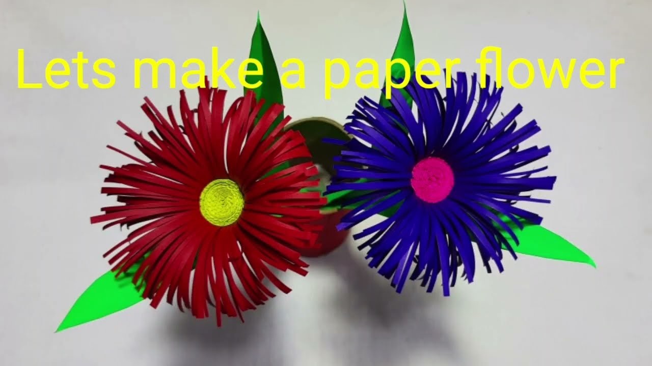 Beautiful paper flower । how to make paper flower । easy paper craft #paperflower #flowermaking