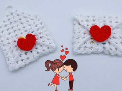❤️ Best Valentine Day Gift Idea | Crochet Heart Envelope | DIY