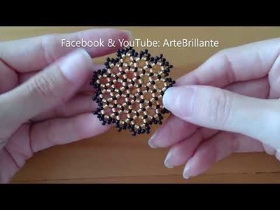 Collar colmena en mostacillas - Necklace in beads