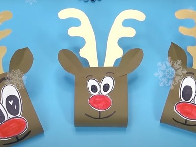 Creative crafts | Paper Reindeer| Cute crafts | DIY paper crafts | How to make a reindeer