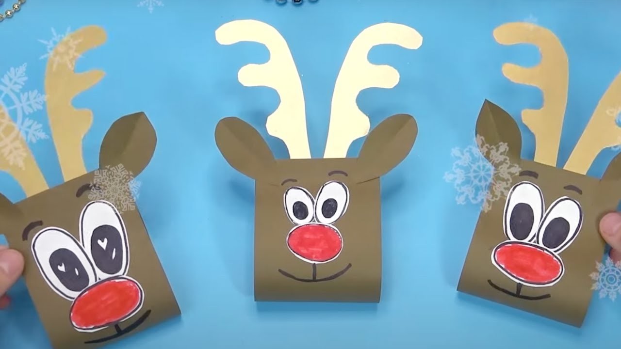 Creative crafts | Paper Reindeer| Cute crafts | DIY paper crafts | How to make a reindeer