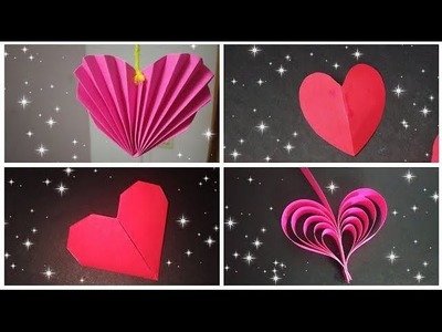 DIY 4 Last Minute valentines day heart decoration ideas????❤️????
