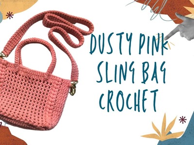 DIY Beautiful Crochet Tote Bag | Crochet Crossbody Bag With Puff Stitch| Tas Rajut Terbaru