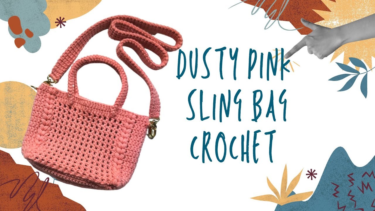 DIY Beautiful Crochet Tote Bag | Crochet Crossbody Bag With Puff Stitch| Tas Rajut Terbaru