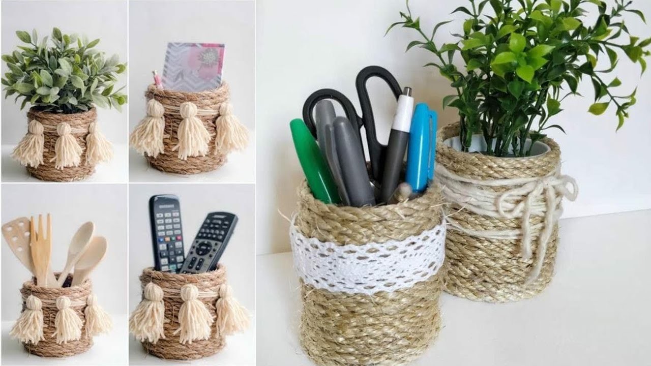 DIY Cara Membuat Hiasan Rumah Dari Benang Rajut | Room Decoration Ideas | Crafts | Creative Idea