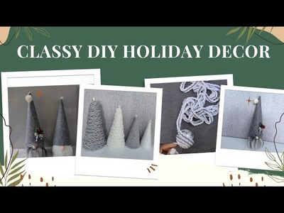 DIY CHRISTMAS.WINTER DECOR || EASY, HIGH END AND CHI DYIs