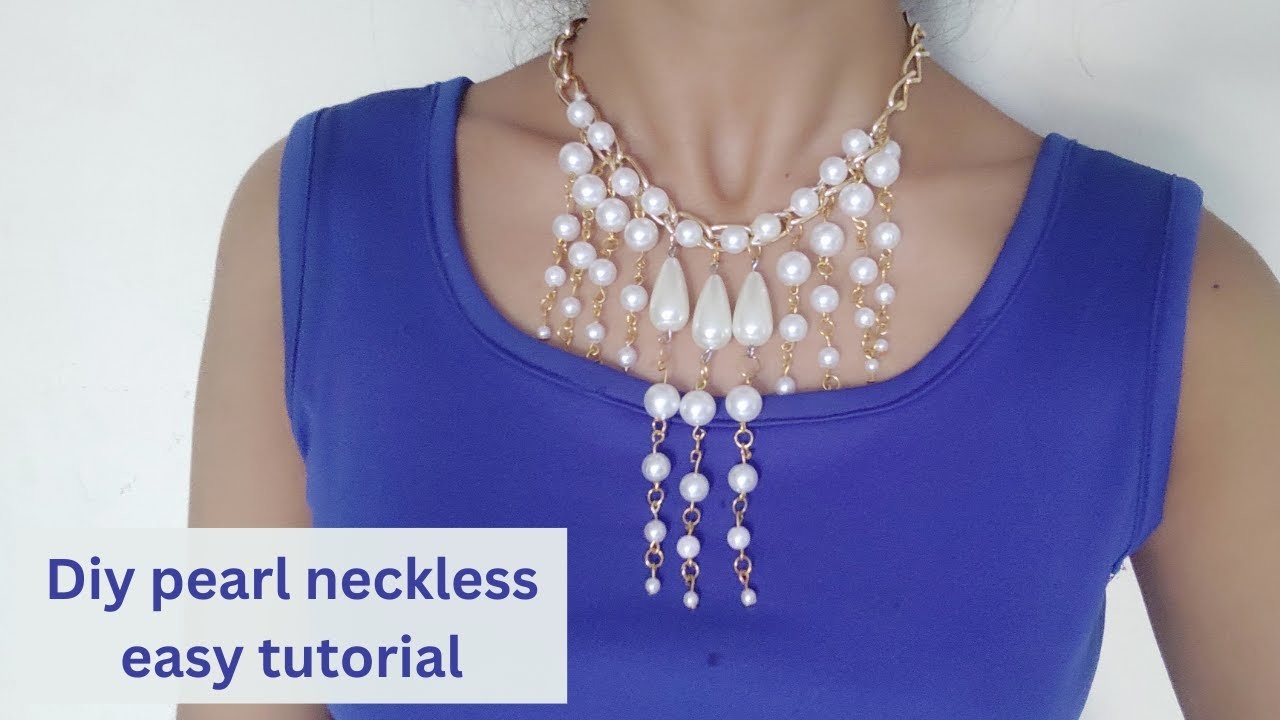 Diy classy beads jewelry easy  tutorial   how to make beaded necklace  easy girls diy project