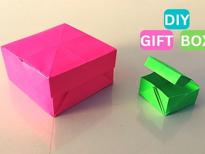 DIY Gift Box | How to make a paper box | Origami paper box | @craftboatofficial