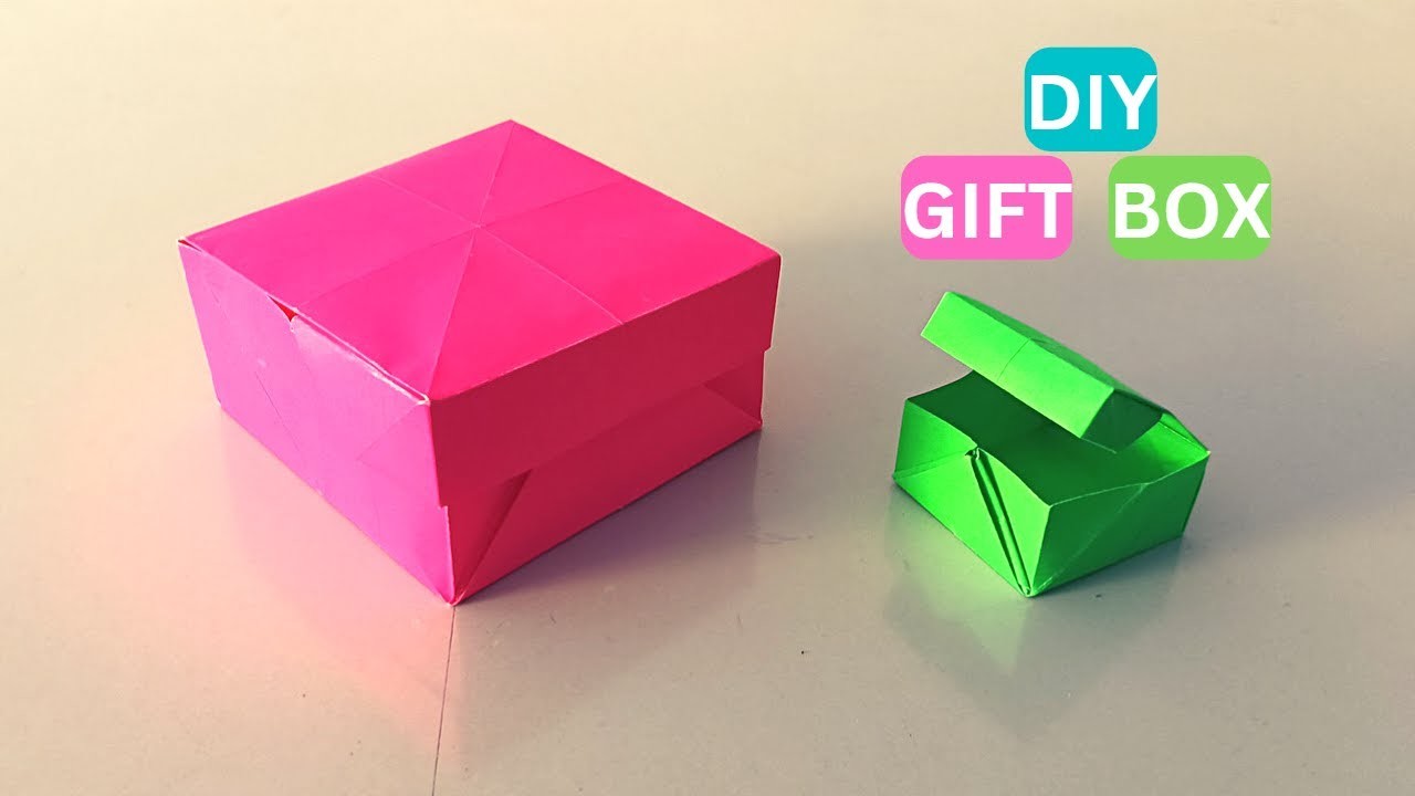 DIY Gift Box | How to make a paper box | Origami paper box | @craftboatofficial