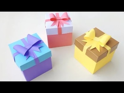 DIY Gift Box. How To make Gift Box. Easy Paper craft