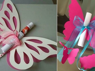 DIY-How to make butterfly invitation card with paper