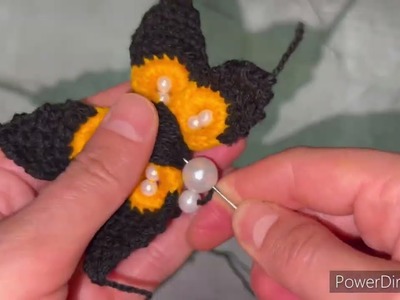Diy making  a wonderful woolen butterfly. #crochet