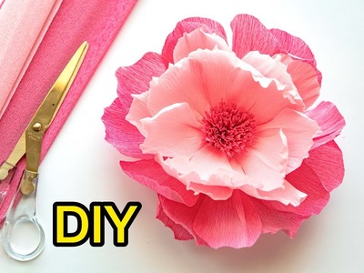 DIY Paper Flower for Beginners (Step by Step Tutorial How to Make Paper Flower)
