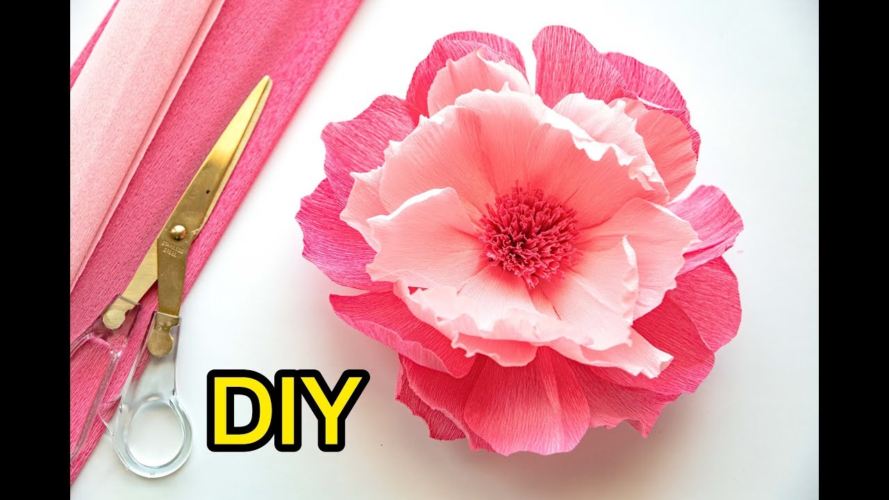 DIY Paper Flower for Beginners (Step by Step Tutorial How to Make Paper Flower)