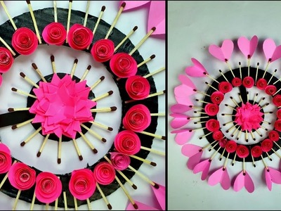 DIY Paper Flower Wall Hanging | Paper Wall Decor | Easy Paper Craft