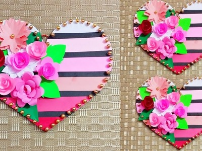 DIY Paper Heart Wall Hanging | Wall Decoration Ideas | Valentine's Day Room Decor | Paper craft