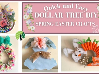 ????????????DOLLAR TREE  SPRING - EASTER DIY CRAFTS. A MUST SEE!????????????