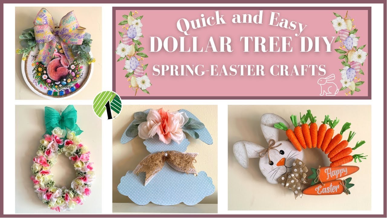 ????????????DOLLAR TREE  SPRING - EASTER DIY CRAFTS. A MUST SEE!????????????