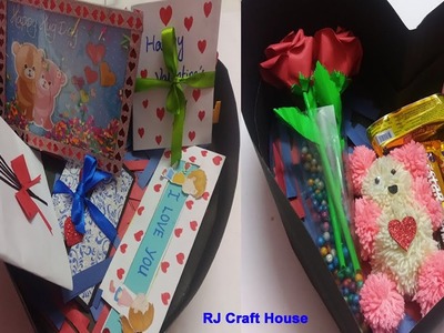 Double Decker Heart Shaped Box | Valentine Special Gift Idea | Handmade Cards for Valentine's Day |