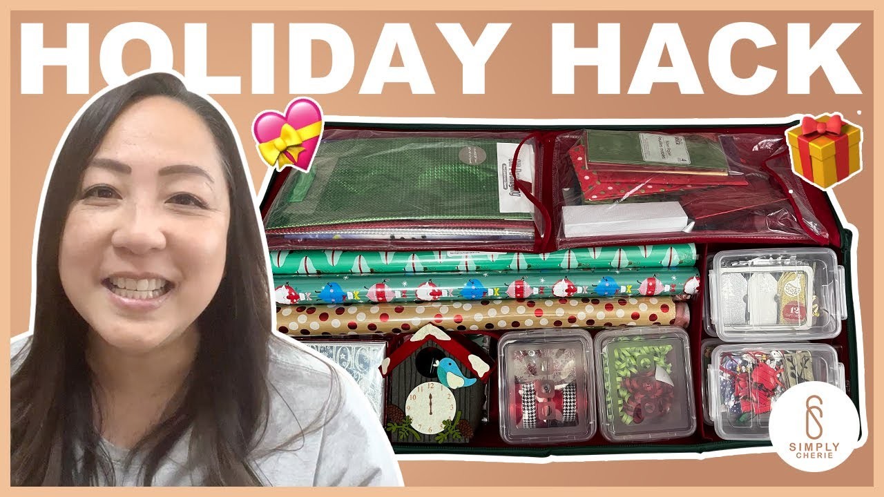 EASY Guide ???? to ORGANIZE HOLIDAY Gift Wrap ????