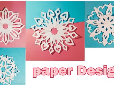 Easy paper cutting design ideas. DIY paper cutting.white paper craft