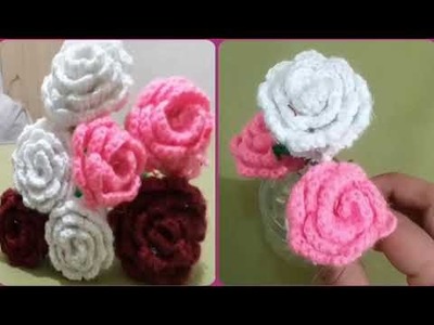 Easy Woolen Craft Ideas with Fingers - DIY Home Decor - Amazing Woolen Flower Making at Home