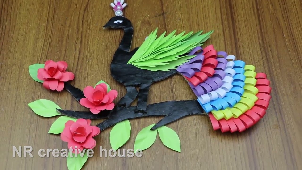 Handmade Paper Toy Peacock - DIY Paper Craft Ideas - Handmade Origami