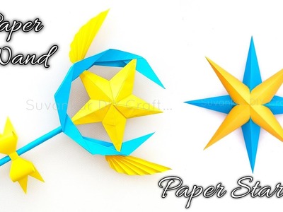 How to Make 3D Star and Magic Wand | Easy Paper Crafts | DIY Paper Craft Tutorials