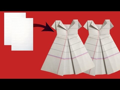 How to make a pretty paper dress| paper frock banane ka tarika| the crafts studio by Zeeshan