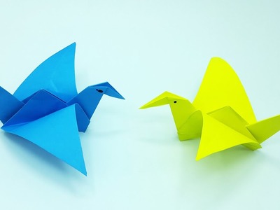 How To Make an Origami Flapping Bird - Easy Origami Instructions - DIY Paper Crafts