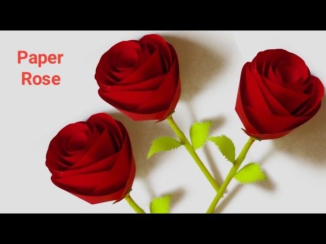 How to make Easy Paper Rose Flower | Origami Rose | Paper Rose ????????????|