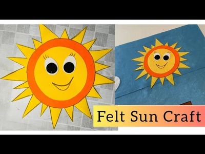 How to make felt Sun || Sun craft with felt || Sun craft for kids || Part#2 school decoration ideas