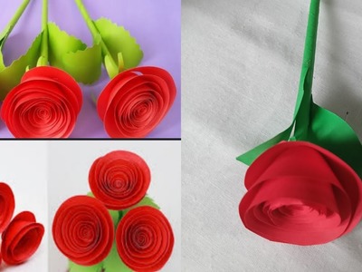 Howe To Make Rose Flower???? | Easy Paper Rose | DIY | DIY Craft Ideas | Craft Malayalam.