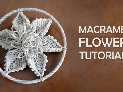 Macrame Flower Pattern DIY Macrame Wall Hanging