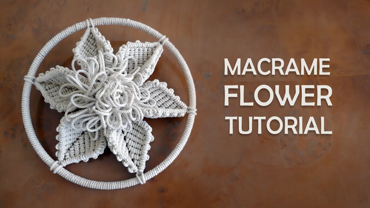 Macrame Flower Pattern DIY Macrame Wall Hanging