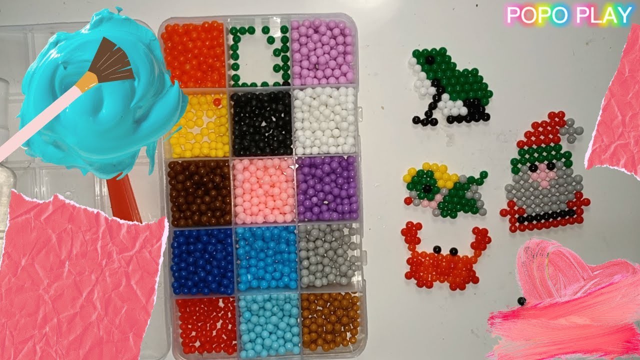 Make Frog Water AquaBeads - DIY Water Spray Magic Beads kit - Aquabead Beginner - How to