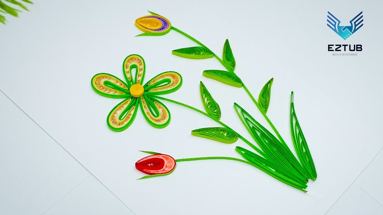 Make lifelike phalaenopsis orchids from super pretty quilling | DIY quilling orchids