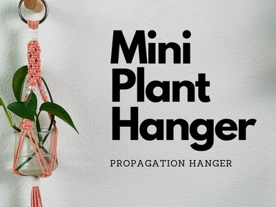 Mini Macrame Plant Hanger | DIY Propagation Station