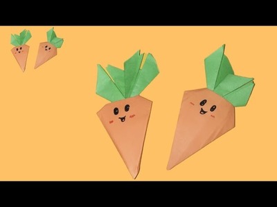 Origami Carrot Tutorial | How To make a paper Carrot | Diy Paper Carrot Very Easy ????????