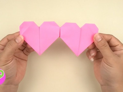 Origami Double Heart | Valentines Day Crafts | DIY Origami 2 Hati