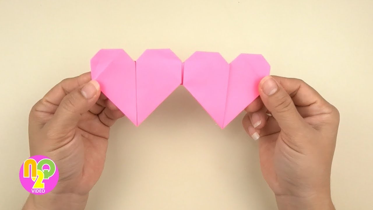 Origami Double Heart | Valentines Day Crafts | DIY Origami 2 Hati