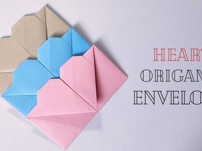 ORIGAMI HEART ENVELOPE. How To Make a Gift Envelope DIY. Easy Paper Envelope. Paper Gift idea