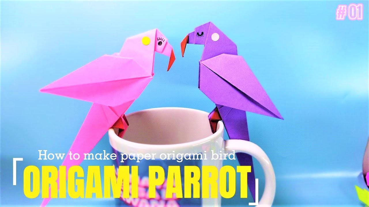 Origami Paper Parrot | How to make Origami Parrot | Origami animals