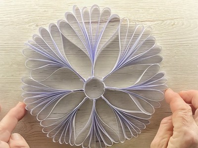 ❄️ PAPER SNOWFLAKE ❄️ 3D PAPER SNOWFLAKE ❄️ PAPER. PAPER DECOR. PAPERSNOWFLAKE ❄️ Easy DIY Crafts