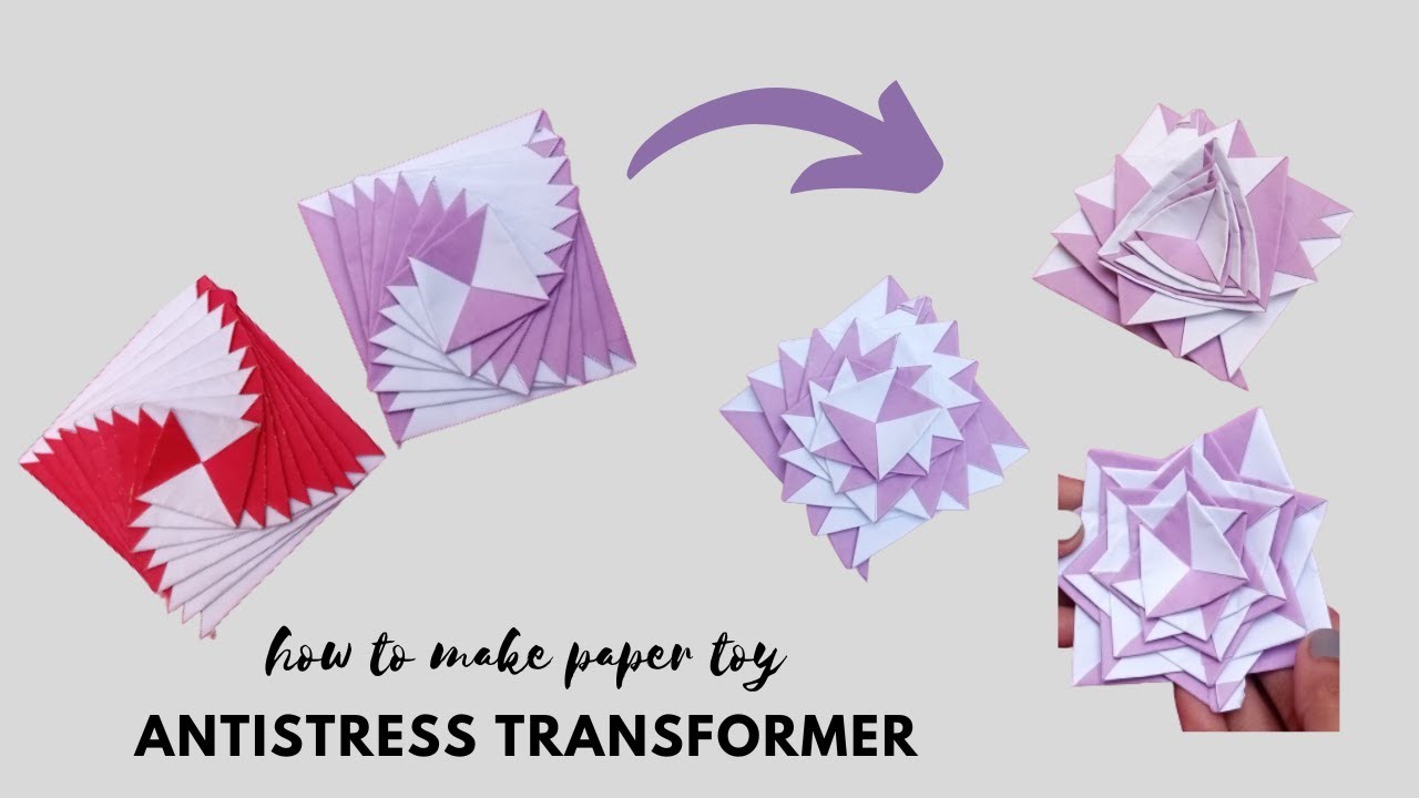 Paper toy antistress transformer | DIY easy paper crafts |  Paper toy making idea | DIY Crafts easy