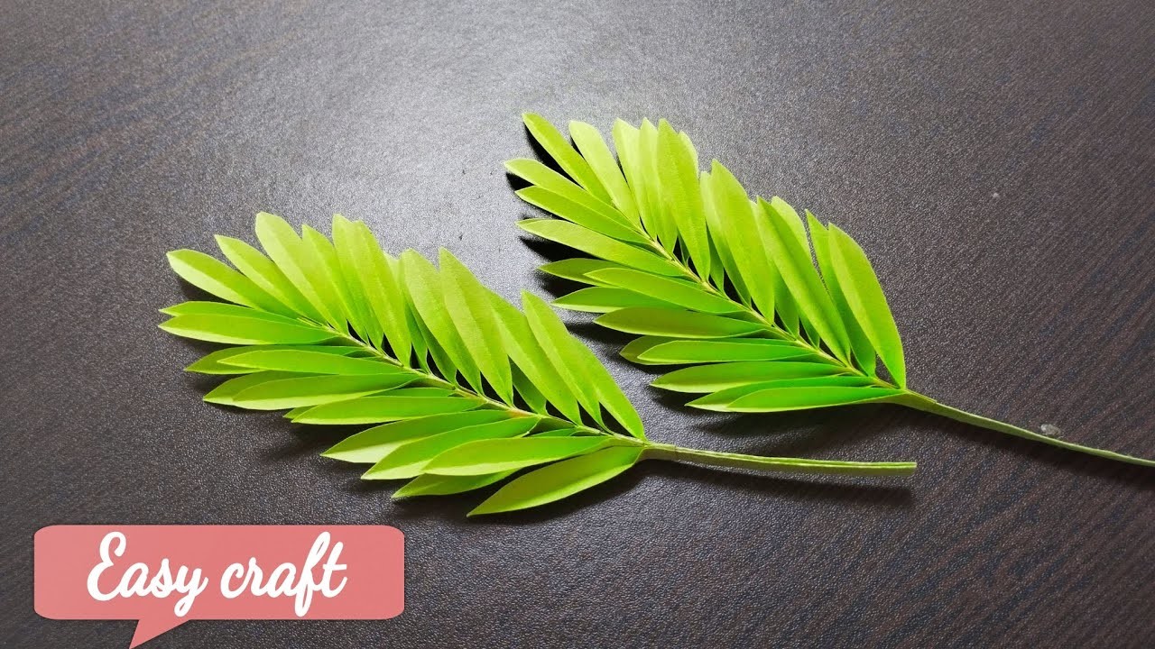 Realistic leaves made in simple way ???????? | Paper #crafts #ideas #deco