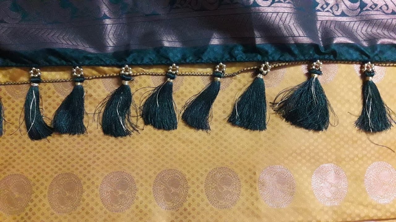Saree Tassels with Beads | Saree Kuchulu Models | Customised | #diy