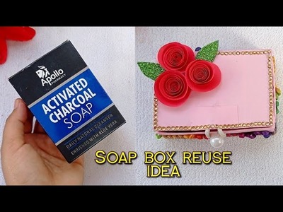 ???? SOAP BOX REUSE IDEA ???? || SIMPLE AND ELEGANT JEWELLERY BOX MAKING IDEA